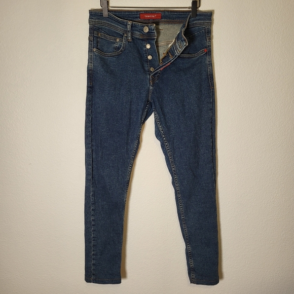 DSQUARED2 Slim Fit Paint Logo Denim Jeans size 32x32 - Picture 2 of 8